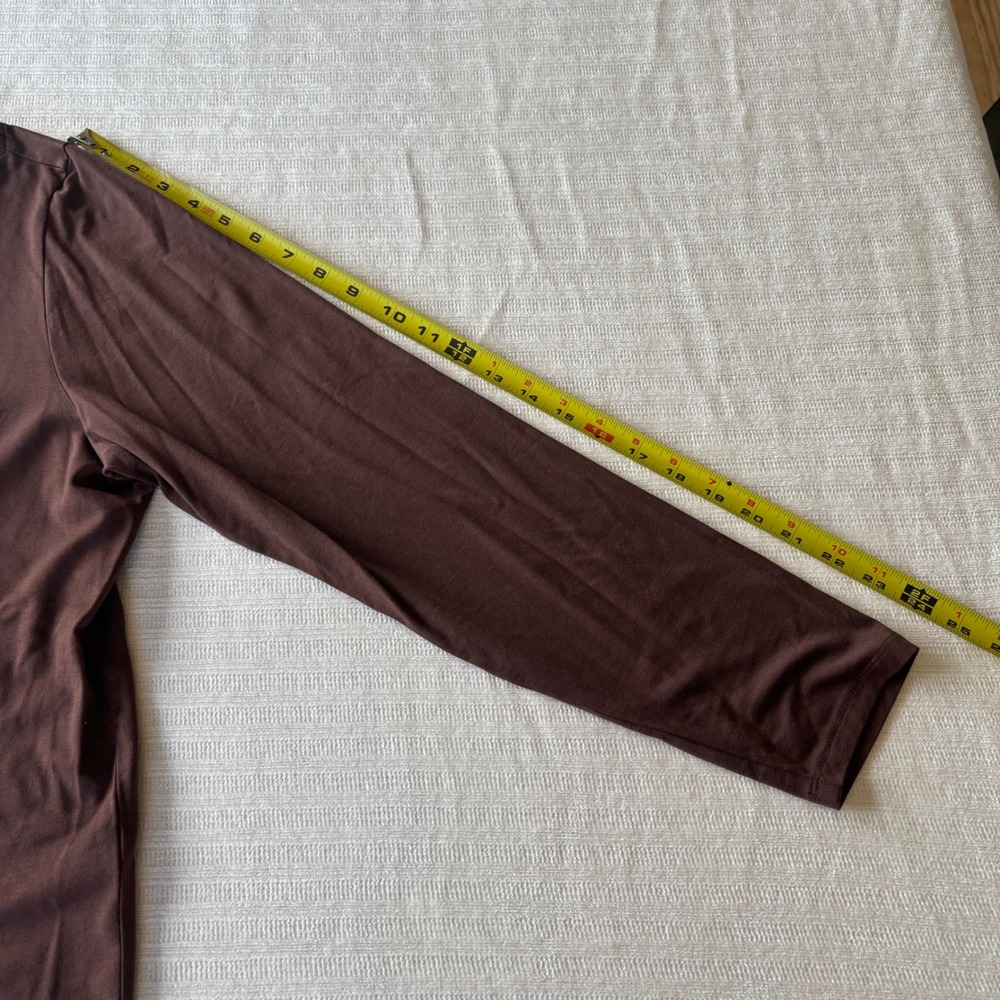Eileen Fisher Brown Tencel Lyocell Boat Neck Long Sleeve Top XL - Picture 9 of 9